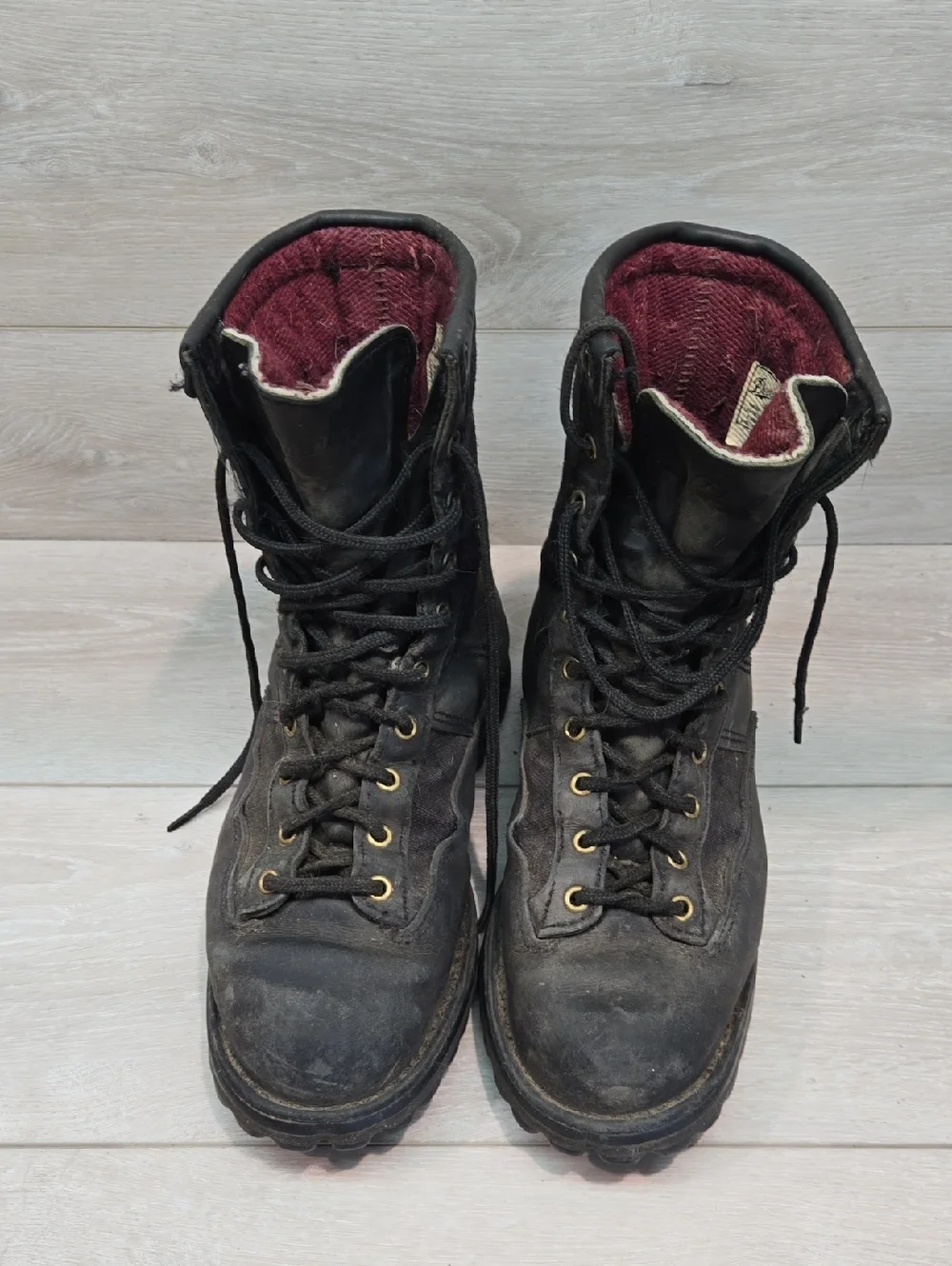 Vintage Danner Mens High Top Logger Military Lace-Up Acadia 69210 Sz 9.5D